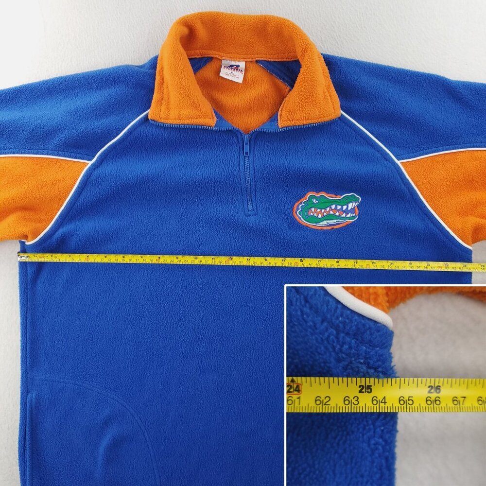 University Florida Gators Vintage Fleece Pullover 1/4 Zip Russell Athletic XL - Picture 8 of 14